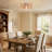 Modern Rustic Semi Flush Mount Ceiling Light, 1-Light Brown Farmhouse Ceiling Light Fixture For Kitchen, Bedroom,Foyer