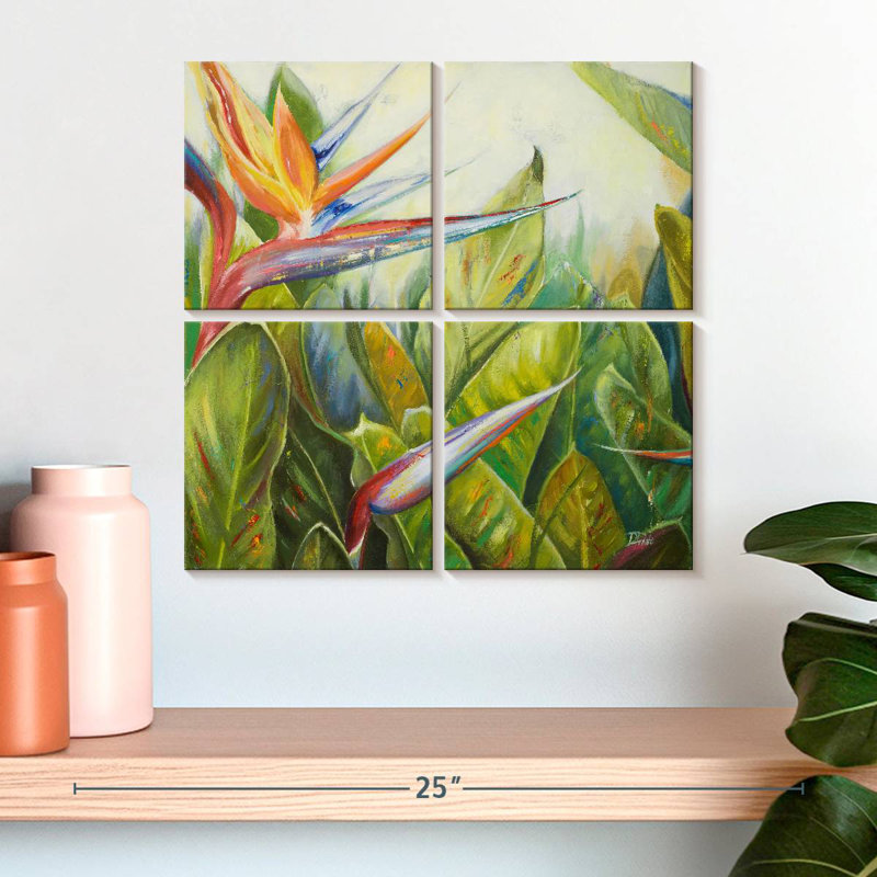 Harnek l'oiseau du paradis II, H 18 po x l 18 po