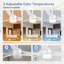 Ventilateurs de plafond de 52 pouces avec lumières et télécommande, moteur CC réversible silencieux à 3 vitesses et 6 pales, ventilateur de plafond moderne pour patio de chambre de ferme-1696015205