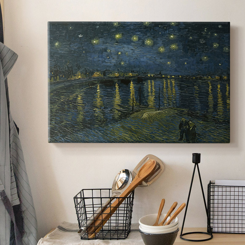 Nuit étoilée au-dessus du rhône - Vincent van Gogh - Toile tendue avec châssis - 1888, 8 x 12