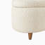 Boucle Flip Top Storage Bench Cream See Below