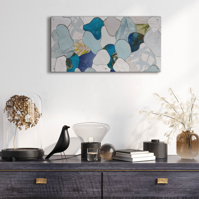  «Koi Fish Pond 6» par Coco Good, art mural en verre acrylique, 48 po x 24 po