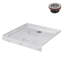 Base de douche en alcôve acrylique en marbre mat avec bonde centrale Streamline 36 po x 36 po Streamline-118934363