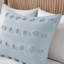 Édredon pour lit double / grand lit bleu avec 2 taies décoratives, séchage rapide pour-124957784-124957782
