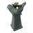 Handcrafted Outdoor Birdbath Fountain with Lights
