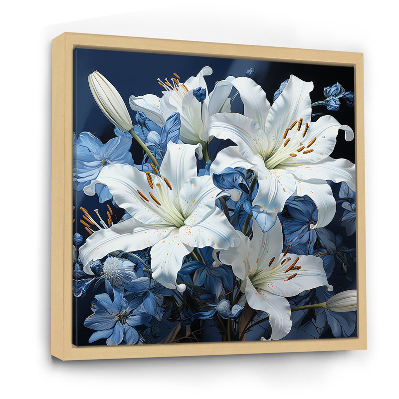 Radiant Serenade Lily Petals I - reproduction sur toile, H 16 po x l 16 po x P 1 po, Toile tendue