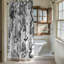 Rideau de douche standard 1 pièce noir chinoiserie Halloween-100722298