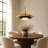 Herdon 1-Light 12" Modern Pendant Light with Metallic Dome Shade, Contemporary Ceiling Light for Dining Room and Kitchen Island