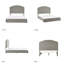 Lit plateforme tapissier Harutiun avec housse lavable et tête de lit réglable-1638709683-1638709642