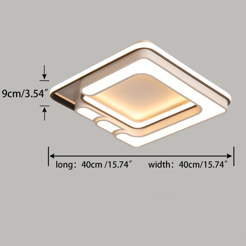 15.7 Inch LED Ceiling Light With Remote Control