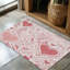 Tapis tressé rose Affection-106464420