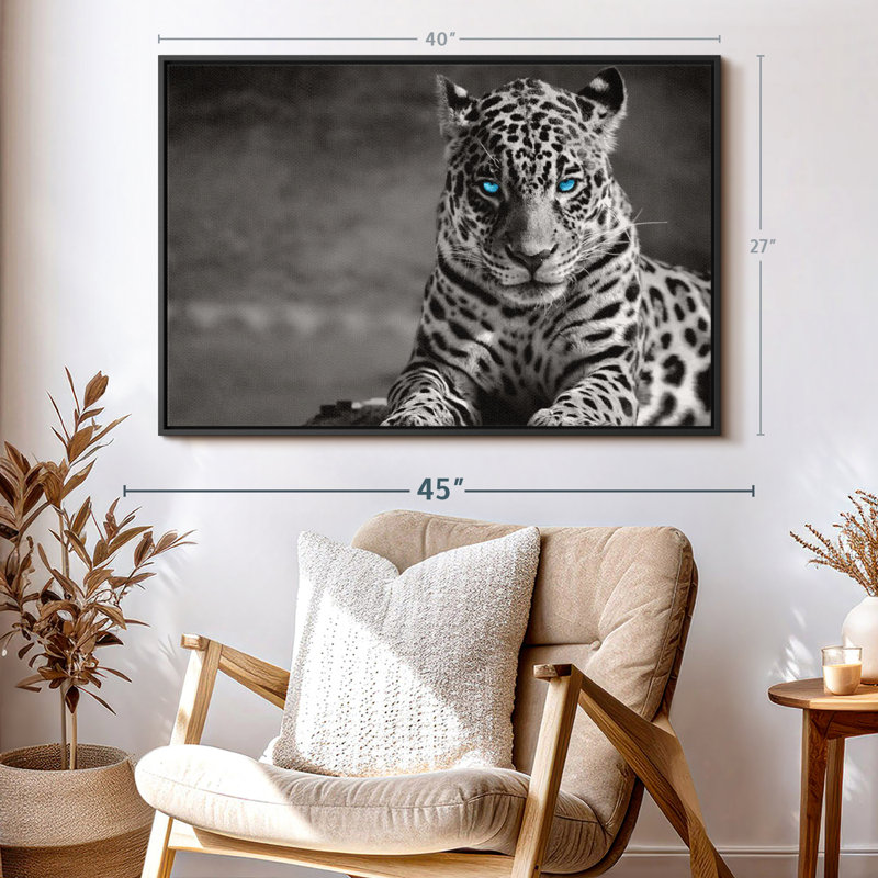 Jaguar Eyes Pop Canvas Print, 27" H x 40" W
