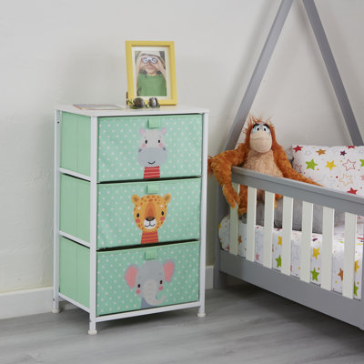 Jungle 3 Drawer Kids Storage Chest