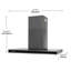 Russell Hobbs Rhgch903ds Midnight Collection 90cm T-shaped Chimney Cooker Hood