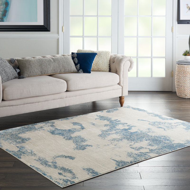 Schooley Abstract Indoor Rug, Rectangle 4' x 6'