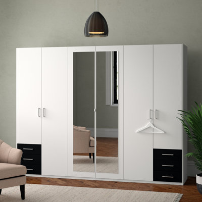 Adrik 6 Door Wardrobe