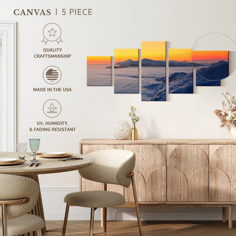 Sunset Snow, 24" H x 55" W