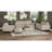 Mid-Century Modern Tufted Sofa with Bolster Pillows