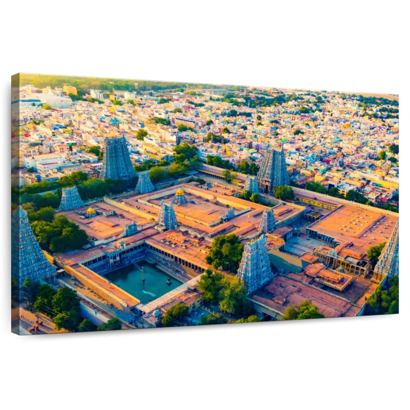Adella Meenakshi Temple Complex, 8" H x 12" W