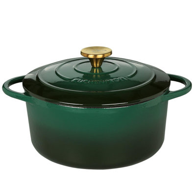 Frieling Provence Round Dutch Oven, Racing Green, 9.5 Dia., 4.4 Qt.