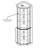 Accent Cabinet with LED Light and glass Doors-1120742291