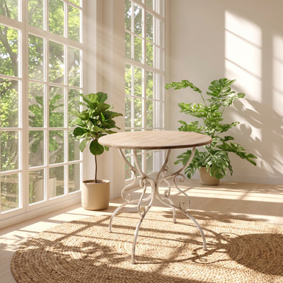 Table de salle à manger à caisson en bois de sapin massif l 31,3 po x P 31,3 po