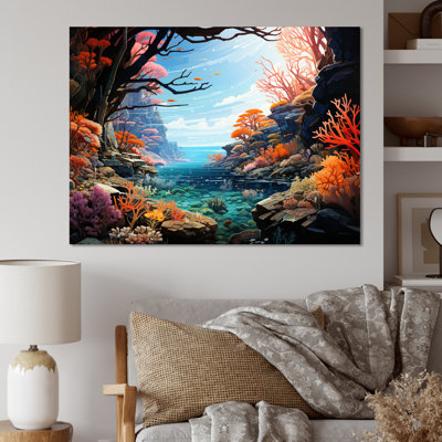 Underwater Coral Reef Profondeurs IV - reproduction sur toile