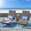 Double chaise longue de patio