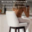 Tabouret de bar pivotant 30,6 po Eriqa, blanc-353337356