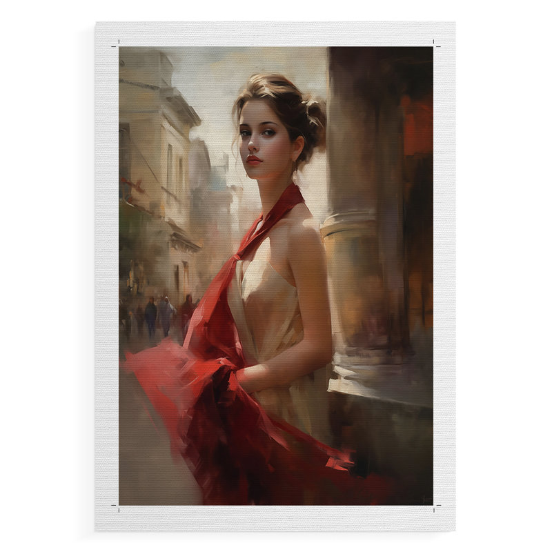 WOMEN Series CDLXIV  -Premium Canvas Print Only - NOT FRAMED -Ready to Hang, 18" H x 12" W