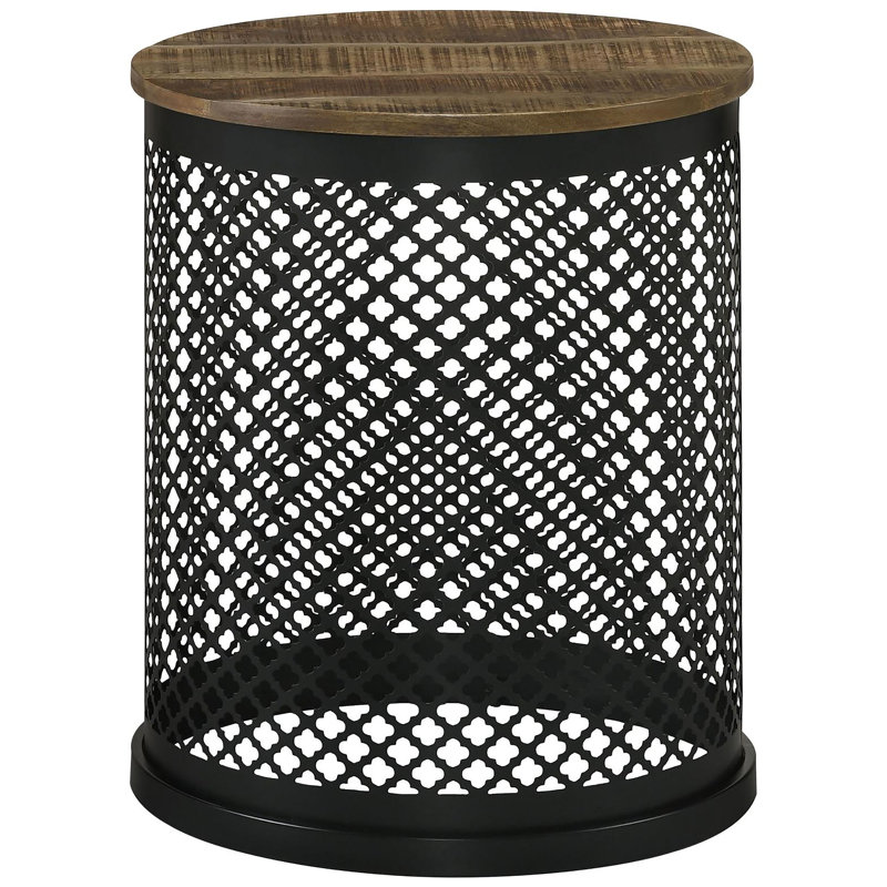 Drum Base Accent Table