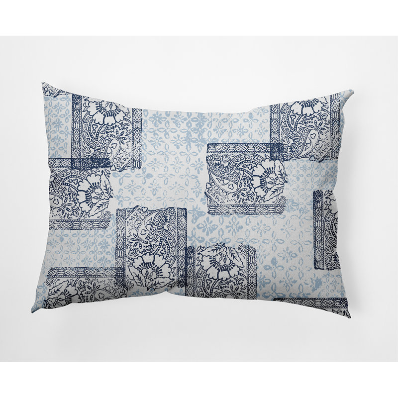  Coussin lombaire Patches, Bleu marine