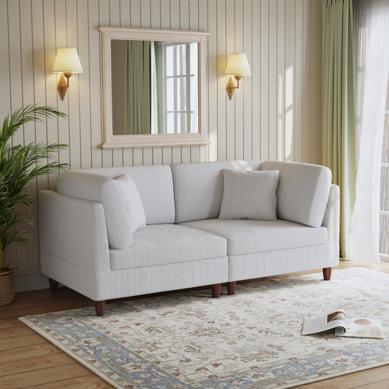 Seemab 2 Piece Sofa Set, Beige