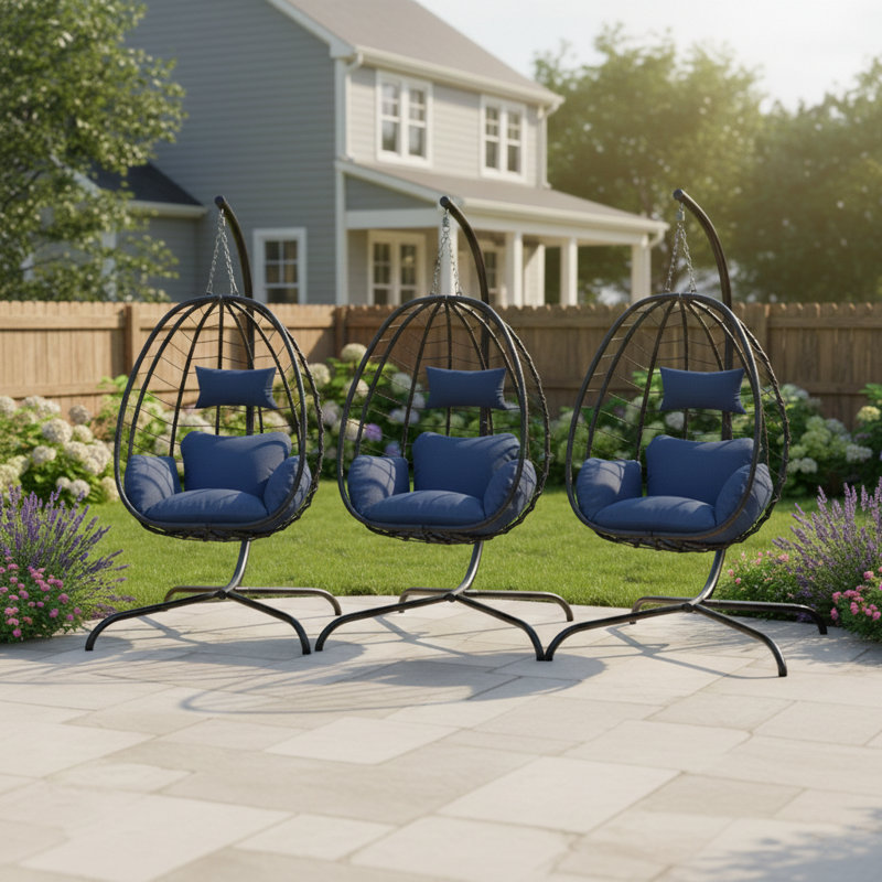 Ensemble de 3 coussins imperméables Tuckerman Family, Marine