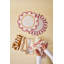 Jardin Embroidered Linen Scalloped Stripe Napkins-2032981009
