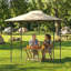 Tente 5 x 8,5 pi Pop Up avec tablettes, auvent extérieur 50+-124383462