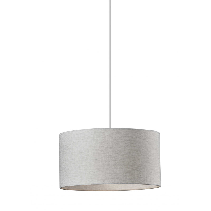 1 - Light Single Pendant, White