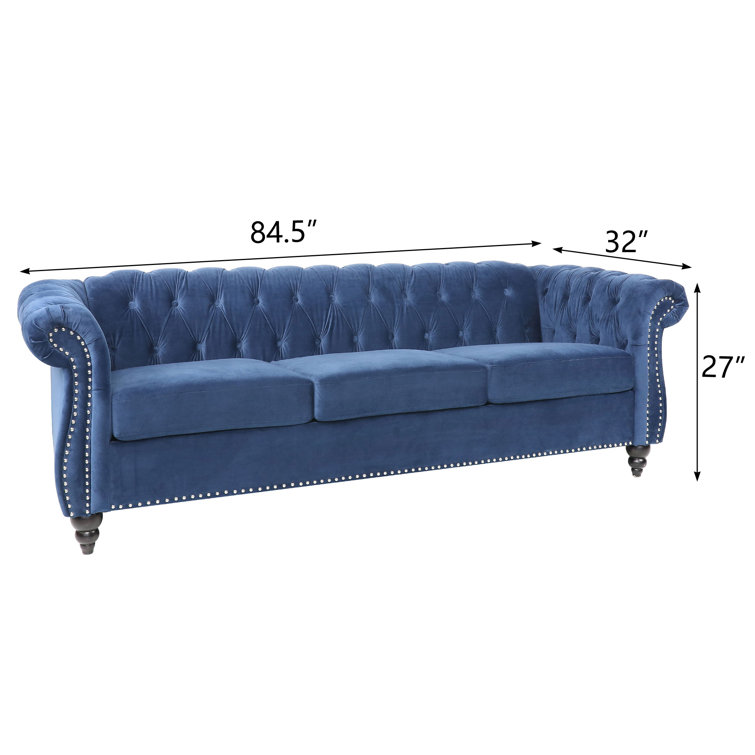 Evetta 3 - Piece Velvet Living Room Set