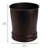 iDesign Set of 2 Steel Round Bathroom Trash Cans - Bronze