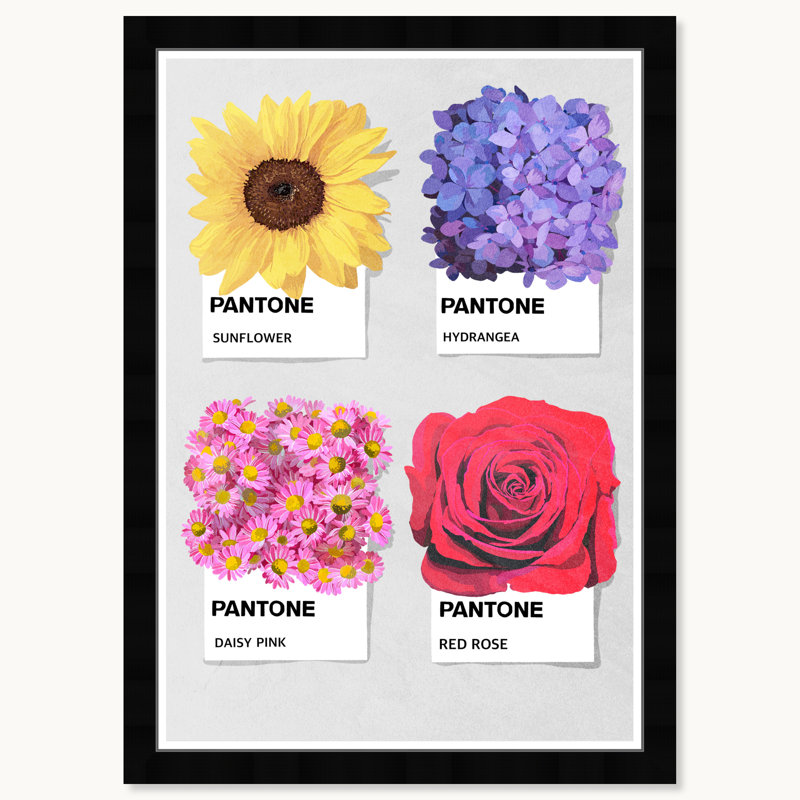 Pantone Flora, Black Framed