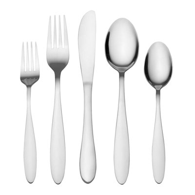 Jasmine 30-Piece Flatware Set with Caddy, Service for 4