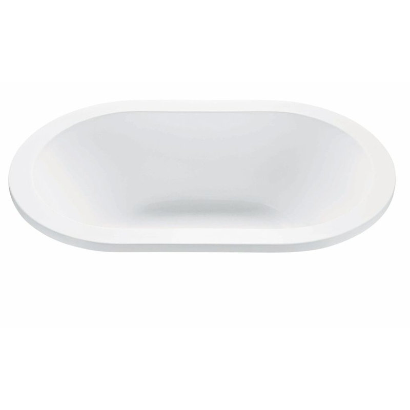 New Yorker 2 Soaking Acrylic Bathtub - 66 x 42, Undermount, White, 22.75" H x 65.5" W x 42" D
