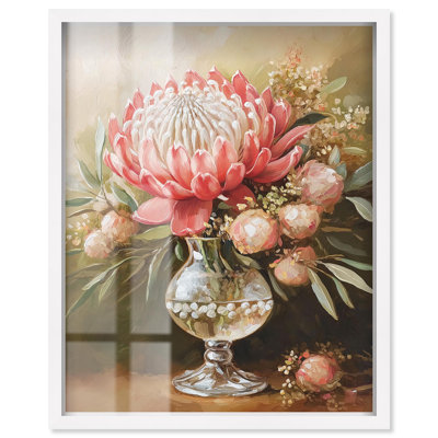Décoration murale pétale Prism Protea II Shadowbox Print par Art Remedy