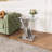 Anmol 22.83“ Glass Top End Table-97779114