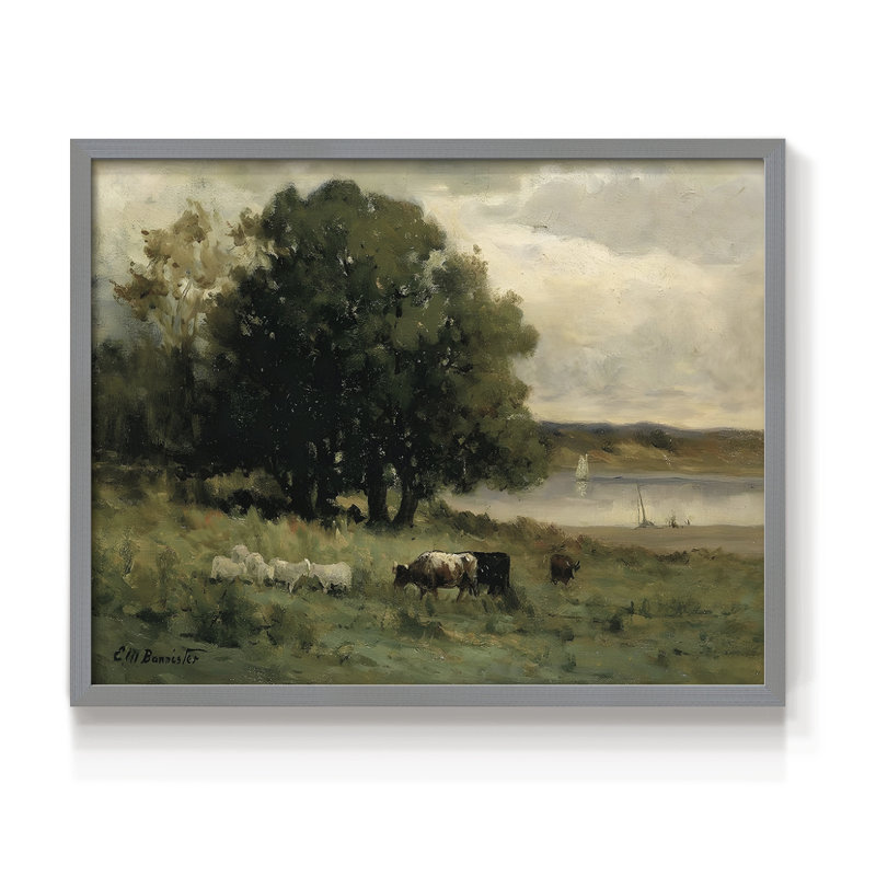 Paysages rétro-dxliv-impression encadrée, H 22 po x l 28 po