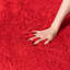 Tapis à poil long rouge 9 po x 12 pi pour salon-205705491