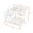 Twin over Full Wooden Loft Bed with Wardrobe, Built-In Shelving-404091483