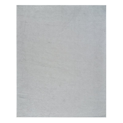 Tapis d'extérieur rayé crème et beige 8 pi x 10 pi