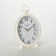 White Desk Clock 10.75"H; White