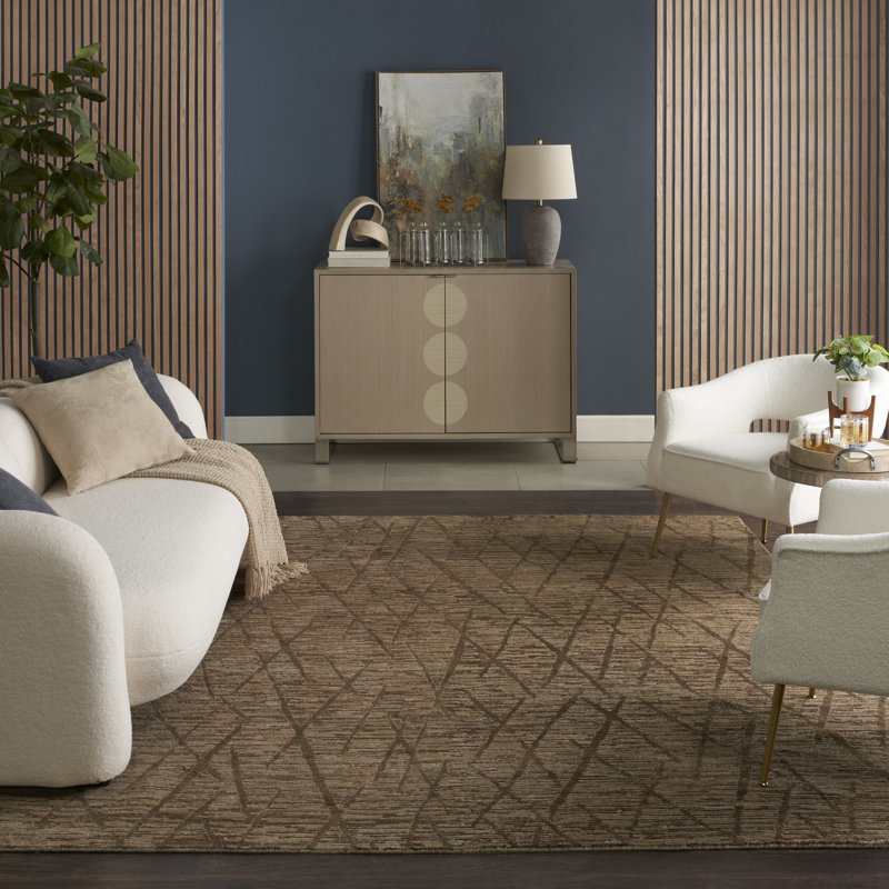 Nourison Tietsia Saddle Modern Indoor Rug, Saddle, Rectangle 7'9" X 9'9"